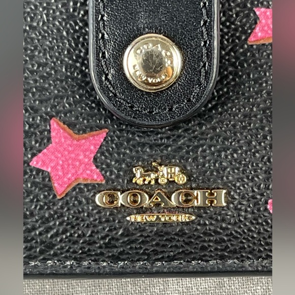 NWOT Coach Snap Wallet With Disco Star Print - Picture 6 of 12